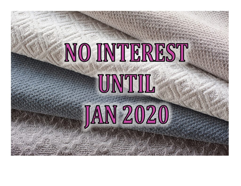 No Interest Until January 2020