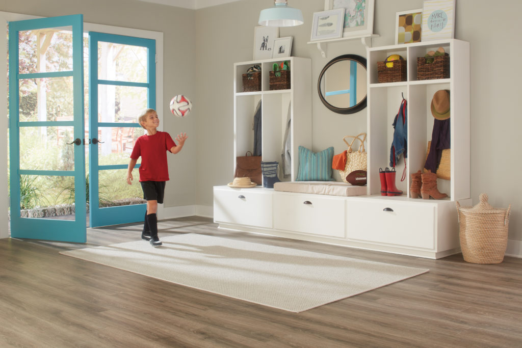Mohawk SolidTech flooring is designed for families and active lifestyles. 