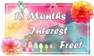 18 Months No Interest Button