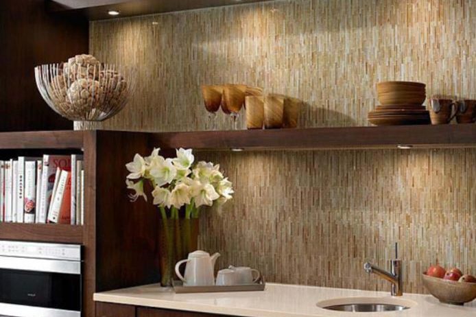Natural Weave Skinny Staggered Vertical Glass Bars available at Custom Home Interiors! 