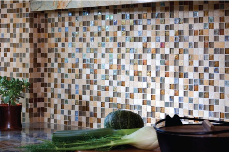 Sun and Sea ColorPop Mosaic Glass and Stone available at Custom Home Interiors! 