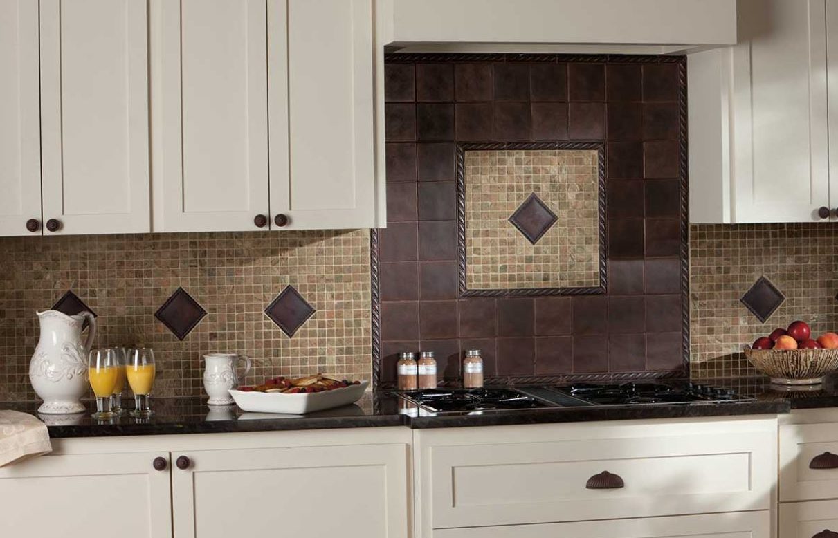 Metal Tiles & Natural Stone Mosaics available at Custom Home Interiors! 