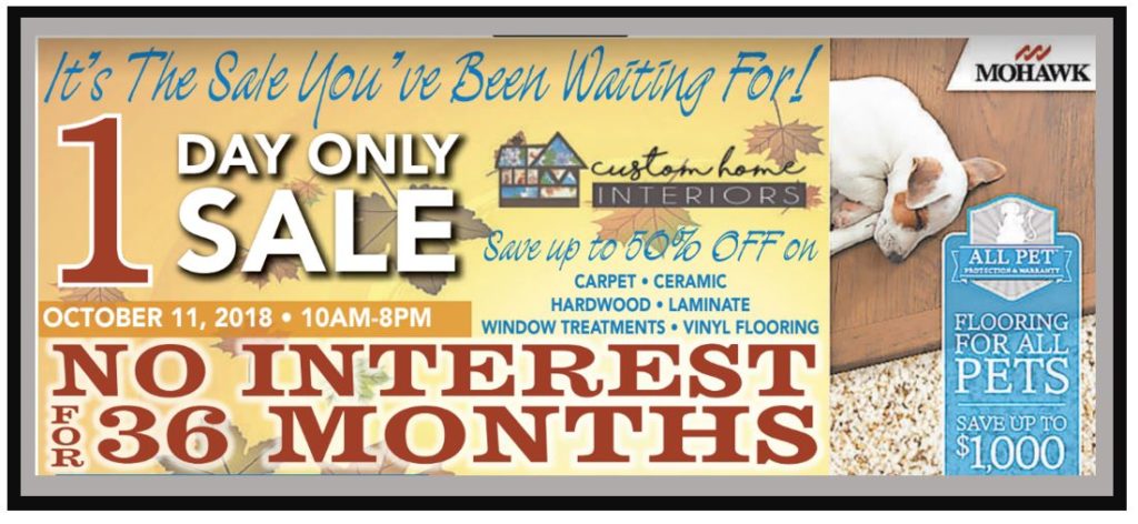 One Day Sale 2018 Oct