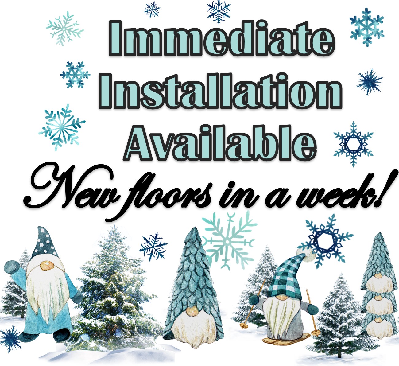 Immediate installation is available! 