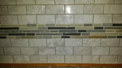 High gloss 2" x 4" subway tiles